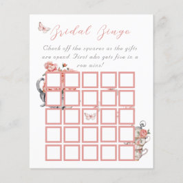 Ele Dá Borboletas Tea Floral Chá Jogo Bingo