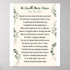 Ele deu mais Grace Matte Poster