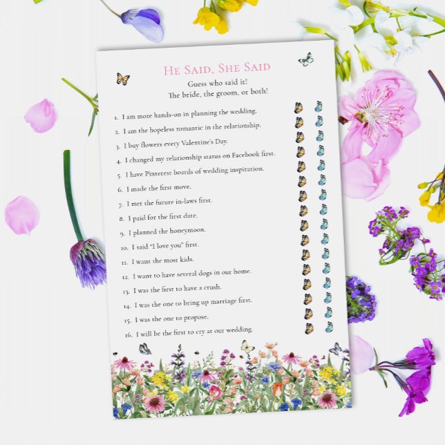 Ele Disse, Ela Disse | Flores selvagens de Verão (Criador carregado)