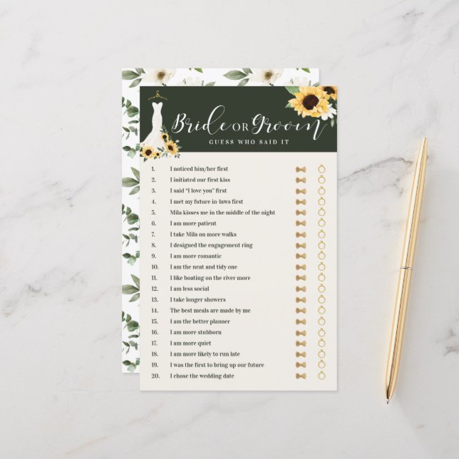 Ele Disse Ela Disse Vestido de Girassol Jogo de Ch (Frente/Verso In Situ)