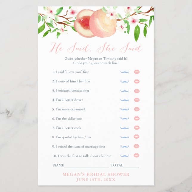 Ele Disse Que Disse Cartão De Jogo De Chá de panel (Frente)