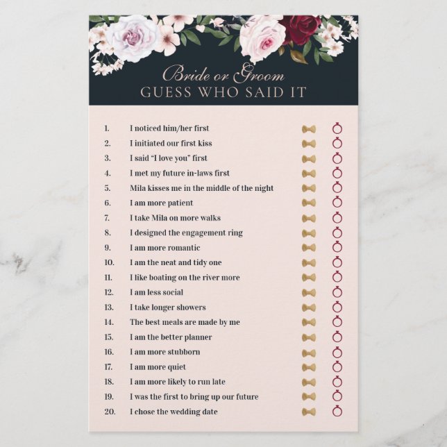 Ele Disse Que Disse Florais De Marinho De Borgonha (Frente)