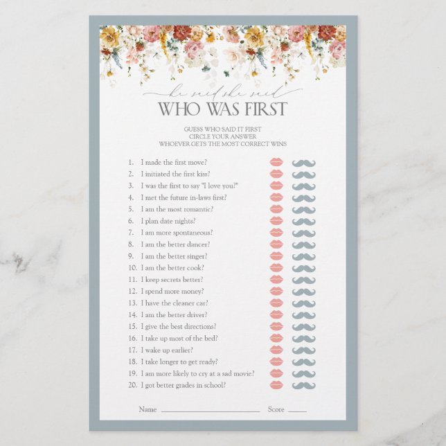 Ele Disse Que Disse O Jogo Do Chá de panela Azul (Frente)