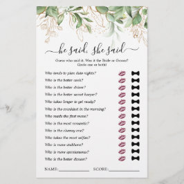 Ele Disse Que Disse O Jogo Do Chá de panela Eucaly