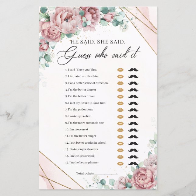 Ele disse que ela disse (Frente)