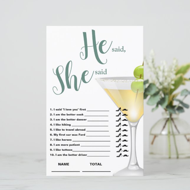 Ele disse que ela disse o jogo de noiva Elegante (Em pé/Frente)