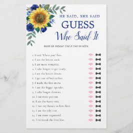 Ele Disse Que Ela Disse O Jogo Do Chá de panela Az