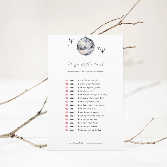 Ele disse que ela disse o jogo do Chá de panela da (Criador carregado)