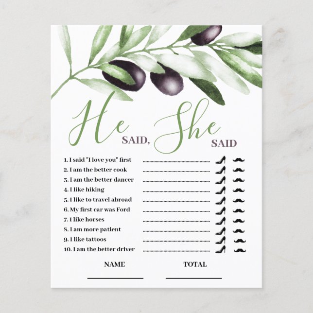 Ele disse que ela disse o jogo do Chá de panela do (Frente)