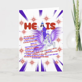 Ele É Jesus A Palavra De Um Cartão De Saudação De