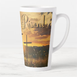 Ele é Risen! Caneca para café latte