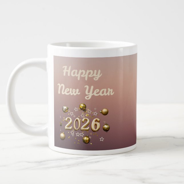 Ele ergueu uma caneca de café gigante (Esquerda)