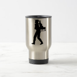 Ele está movendo a Caneca de viagem de Idaho