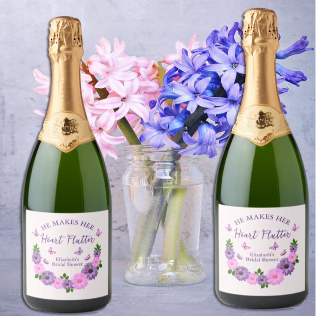 Ele Faz Seu Coração Bater Asas Borboleta Chá de Pa (Criador carregado)