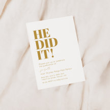 Ele Fez Isso! Modelo de Convite de festa de format