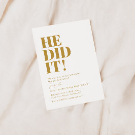 Ele Fez Isso! Modelo de Convite de festa de format