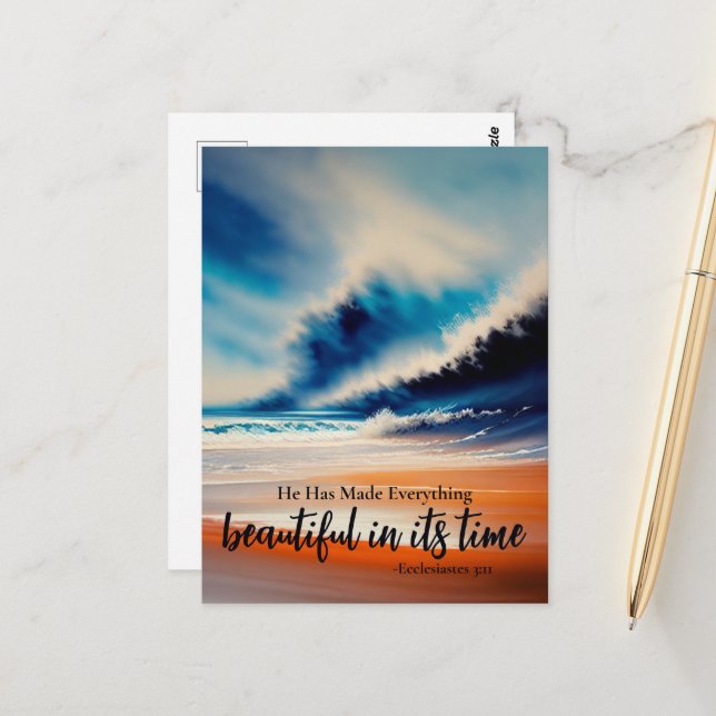 Ele Fez Tudo Belo Cartão (Frente/Verso In Situ)