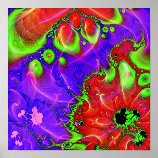 Ele flui (12 x 12) Art Impressão Poster (Frente)