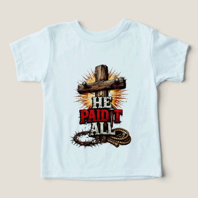 Ele Pagou Tudo – Fé Cristã Cruz e Prego (Design frontal)
