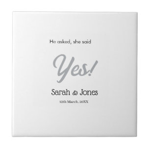 Ele perguntou ela disse sim noivado simples prata 