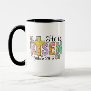 Ele Ressuscitou Caneca de Café Cristã de Páscoa