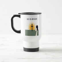 Ele Ressuscitou Caneca de Viagem de Páscoa 2026 Cr