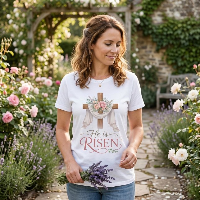 Ele Ressuscitou Cruz Floral (Criador carregado)