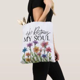 Ele Restaura Minha Alma Bolsa Tote
