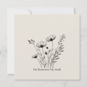 Ele Restaura Minha Alma Design Minimalista