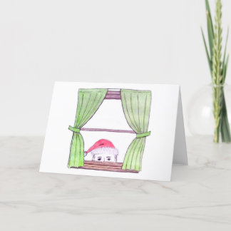 Ele sabe... Cartão de Natal de vazio