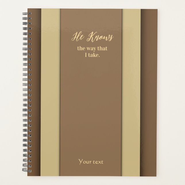 Ele sabe como eu pego o planejador Brown (Frente)