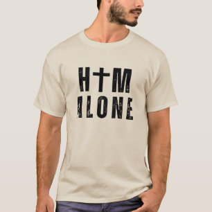 Ele sozinho. A palavra de Deus. Camiseta Escura Bá