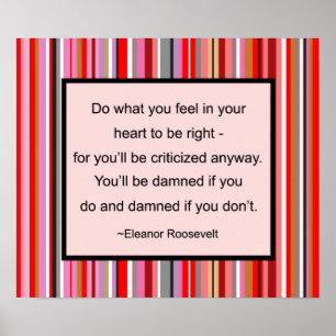 Eleanor Roosevelt - Poster de citação