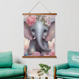 Elefante Adorável para Bebês com Flores