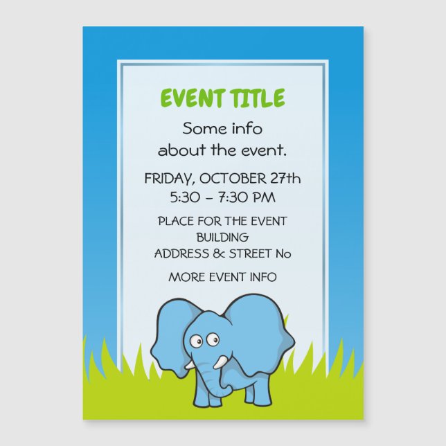elefante azul (Frente)
