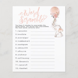 Elefante Balão de Chá de fraldas Jogo Bebê