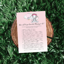 Elefante Balão Você Sabe O Jogo Do Bebê Da Mãe 2?