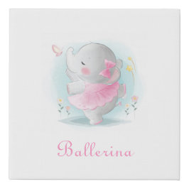 Elefante Ballerina Rosa Bebê Rosa Nursereria