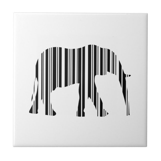 ELEFANTE CÓDIGO DE BARRAS Padrão de Código de Barr (Frente)
