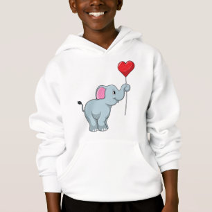 Elefante com balão de coração