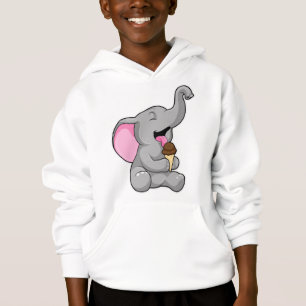 Elefante com sorvete de Waffle Chocolate