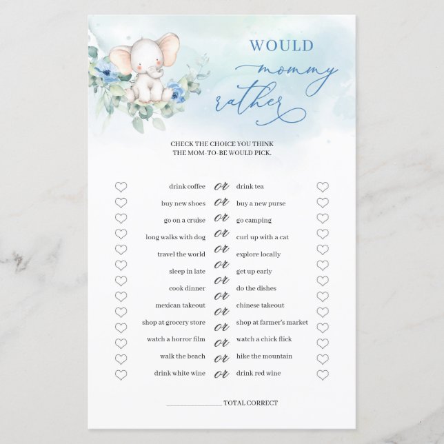 Elefante Da Caligrafia Mamãe Preferencialmente (Frente)