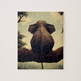 Elefante de Árvore - Quebra-Cabeça