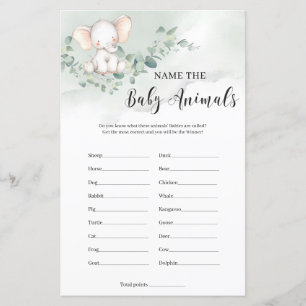 Elefante de bebê bonito designa o jogo de bebês