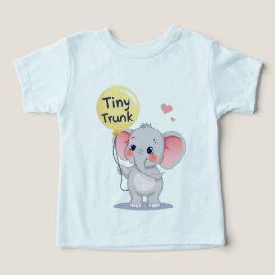 Elefante de Cartoon de Pequeno Tronco