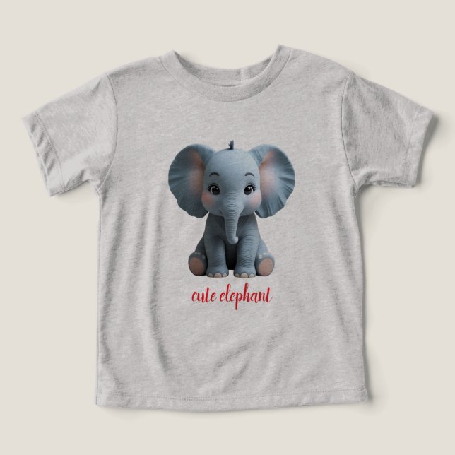 elefante de desenho animado fofo (Design frontal)