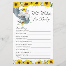 Elefante de girassol: boas intenções para a mensag