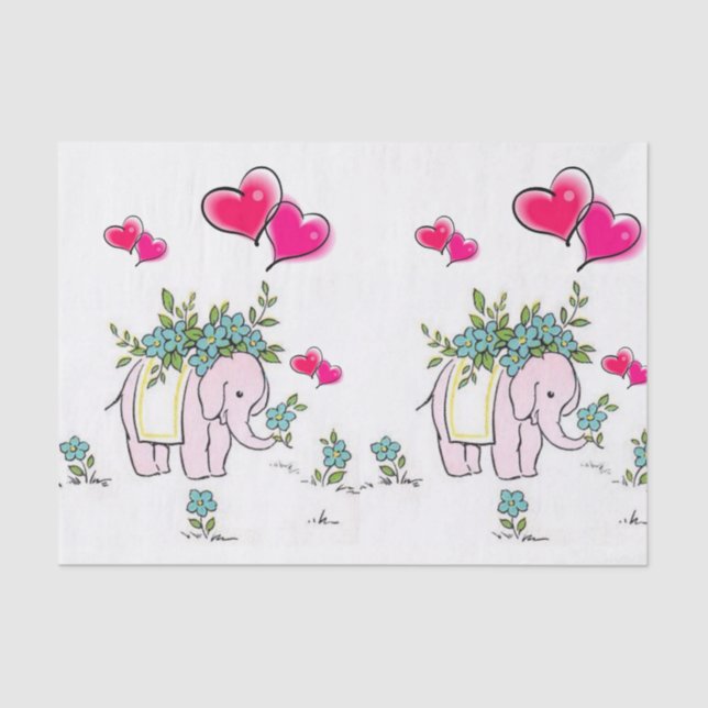 Elefante De Papel Tecido (Frente )