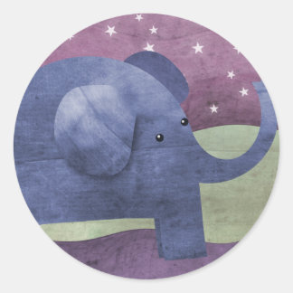 Elefante deseja uma estrela - adesivos