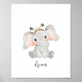 Elefante Dream Nursery Poster